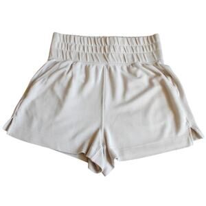 WEEKEND | Las Angeles Beige Ultra High Waist Modal Shorts Pockets Minimalist S